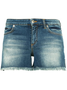 джинсовые шорты с контрастными карманами Versace Collection
