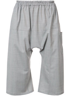 elasticated dropped crotch shorts Raf Simons