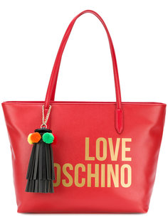 сумка-тоут с принтом логотипа Love Moschino