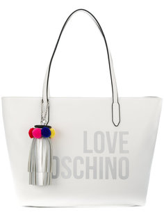 сумка-тоут с принтом-логотипом  Love Moschino