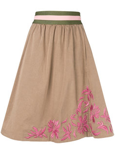 юбка с цветочной вышивкой Bazar Deluxe