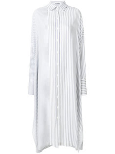 платье-рубашка с полосатым узором Jil Sander