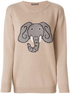свитер с изображением слона Alberta Ferretti