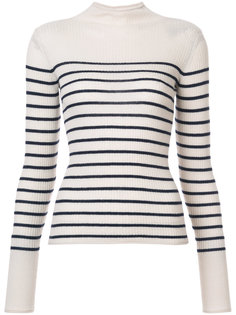 джемпер в рубчик с полосатым рисунком Vince