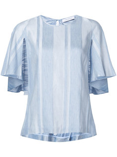 полосатая блузка с рукавами-кейпом Kimora Lee Simmons