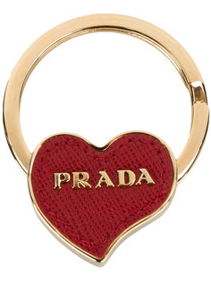 брелок для ключей с деталью в форме сердца Prada