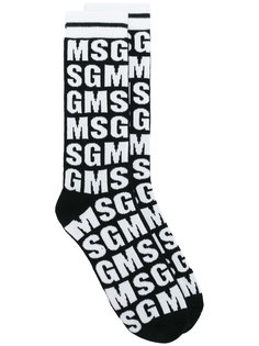 носки с логотипом  MSGM