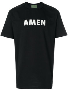 футболка с принтом логотипа Amen