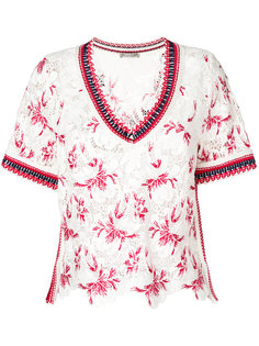 блузка с вышивкой Ermanno Scervino