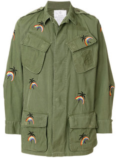 куртка с вышивкой в стиле милитари As65