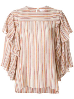 striped gauze blouse See By Chloé