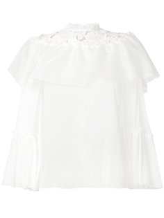 блузка с кружевными панелями Giambattista Valli