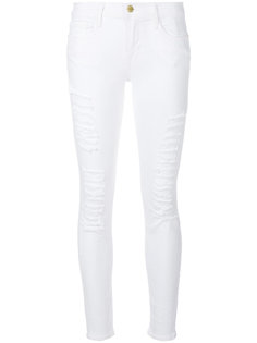 джинсы скинни с рваной отделкой Frame Denim