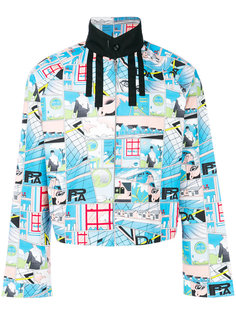 куртка с принтом комиксов Prada