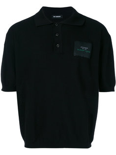 рубашка-поло с заплаткой с логотипом Raf Simons