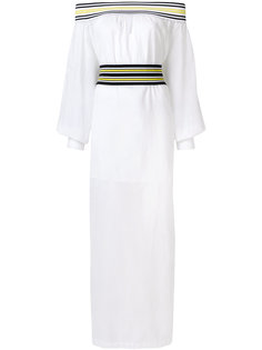 платье макси с открытыми плечами  Michel Klein