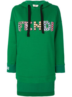 толстовка с капюшоном и логотипом Fendi