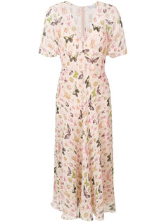 платье с рисунком с насекомыми Red Valentino