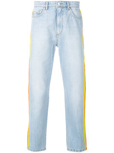прямые джинсы с полосками  MSGM