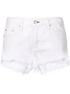джинсовые шорты с бахромой Rag & Bone /Jean