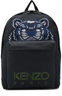 Текстильный рюкзак с контрастной вышивкой Kenzo