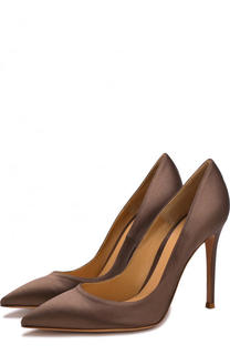 Атласные туфли Gianvito 105 на шпильке Gianvito Rossi