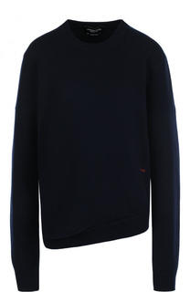 Однотонный кашемировый пуловер с круглым вырезом CALVIN KLEIN 205W39NYC