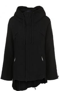 Однотонная льняная куртка с капюшоном Yohji Yamamoto