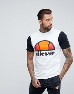 Футболка с контрастным логотипом внизу Ellesse - Белый