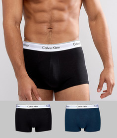 Набор из 2-х хлопковых боксеров-брифов Calvin Klein Modern - Мульти