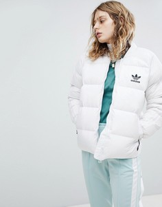 Дутая пуховая куртка Adidas Originals - Белый