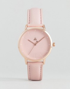 Розовые часы с однотонной разметкой ASOS - Розовый