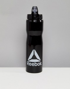 Черная бутылка для воды с логотипом Reebok - Черный