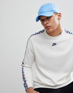 Голубая кепка с логотипом-галочкой Nike 943092-412 - Синий