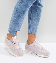 Розовые атласные кроссовки Nike Cortez - Розовый