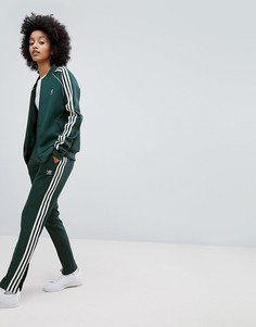 Зеленые спортивные штаны с тремя полосками adidas Originals adicolor - Зеленый