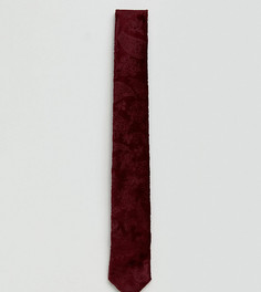 Бархатный галстук с принтом пейсли Noose & Monkey - Красный