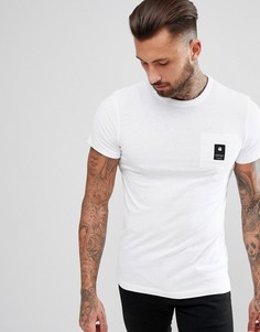 Белая футболка с логотипом на кармане G-Star BeRaw - Белый