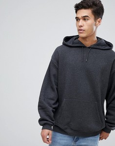 Темно-серый меланжевый оверсайз-худи ASOS - Серый