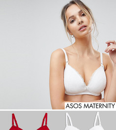 Набор кружевных бюстгальтеров (2 шт.) New Look Maternity - Красный