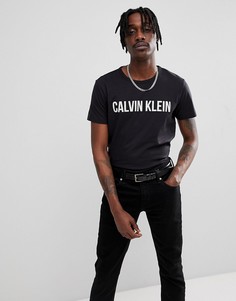 Футболка с логотипом на груди Calvin Klein Jeans - Черный