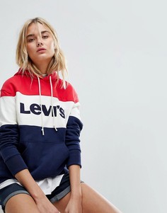 Худи колор блок Levis Vintage - Белый