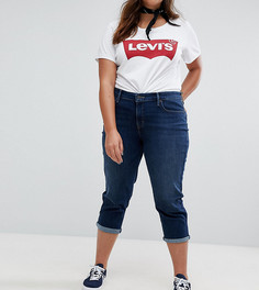 Моделирующие укороченные джинсы Levis Plus - Синий