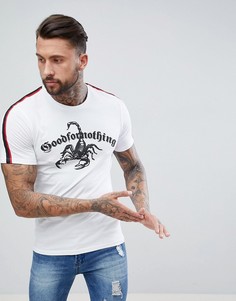 Белая обтягивающая футболка с логотипом в виде скорпиона Good For Nothing - Белый