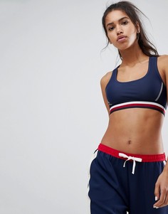 Бралетт со спинкой-борцовкой и контрастной лентой Tommy Hilfiger - Мульти