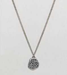 Серебристое ожерелье с подвеской Reclaimed Vintage Inspired эксклюзивно для ASOS - Серебряный
