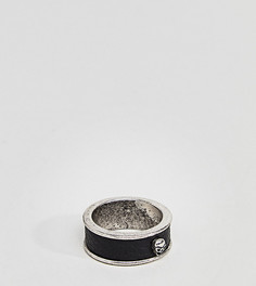 Серебристое кольцо Reclaimed Vintage Inspired эксклюзивно для ASOS - Черный