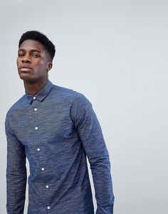 Приталенная рубашка Only & Sons - Темно-синий