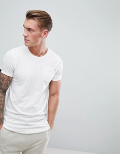 Удлиненная футболка с асимметричным подолом Produkt - Белый