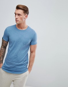 Удлиненная футболка с асимметричным подолом Produkt - Синий
